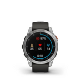 Garmin Epix Gen 2 GPS Outdoor Smartwatch with AMOLED Display Touchscreen, Battery up to 16 Days, 24/7 HRV, Health Snapshot, SPO2, Advanced Sleep Monitoring, VO2 Max, Climb Real Time Stamina with Slate Band