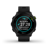 Garmin Forerunner 55 with transflective memory-in-pixel Display, GPS Running Smartwatch, Battery upto 2 weeks, 24/7 Heart Rate & Respiration Monitoring, Advance Sleep & Recovery Advisor with Black Band