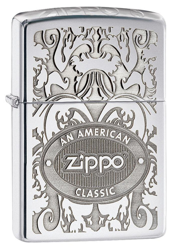 Zippo Crown Stamp High Polish Chrome Pocket Lighter