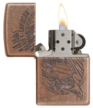 Zippo Harley-Davidson Antique Copper Logo Pocket Lighter