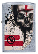 Zippo Trash Polka Tattoo Skull Street Chrome Pocket Lighter