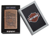 Zippo Harley-Davidson Antique Copper Logo Pocket Lighter