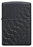 Zippo Armor Tire Tread Black Matte Pocket Lighter - Bhawar Store