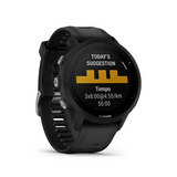 Garmin Forerunner 955 GPS Triathlon Smartwatch, Battery up to 15 Days, Heart Rate Variability, Advanced Sleep Score, SPO2, Stress Monitoring, Health Snapshot, Realtime Stamina, Vo2 Max, Climb Pro, Black band
