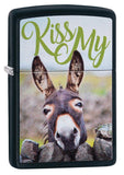 Zippo Kiss My Donkey Black Matte Pocket Lighter
