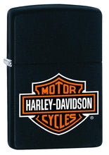 Zippo Harley-Davidson Logo Black Matte Pocket Lighter - Bhawar Store