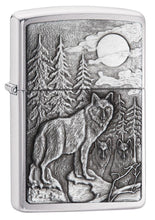 Zippo Timberwolves Brushed Chrome Pocket Lighter