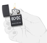 Zippo AC/DC Black Matte Pocket Lighter - Bhawar Store