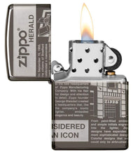 Zippo Newsprint Design