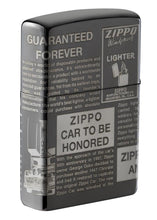 Zippo Newsprint Design