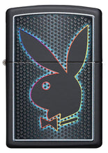 Front of Playboy Black Matte windproof lighter