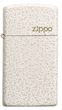 Front of Slim Mercury Glass Zippo Logo Windproof Lighter