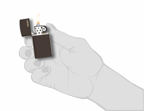 Zippo Slim® Brown Zippo Logo