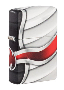 Front shot of Flame Design 540 Color Windproof Lighter standing at a 3/4 angle