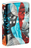 Back shot of Tristan Eaton 540 Color Windproof Lighter standing at a 3/4 angle