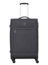 Echolac Dark Grey Verna Large Soft Case Checked Luggage