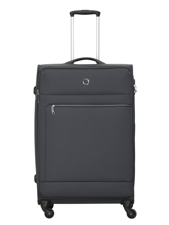 Echolac Dark Grey Verna Medium Soft Case Checked Luggage