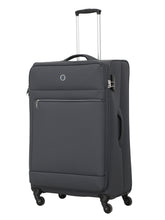 Echolac Dark Grey Verna Medium Soft Case Checked Luggage