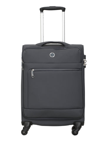 Echolac Dark Grey Verna Small Soft Case Checked Luggage