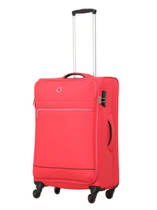 Echolac Red Verna Medium Soft Case Checked Luggage