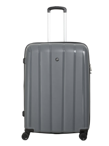 Echolac Grey Pacifica Medium Hard Case Checked Luggage