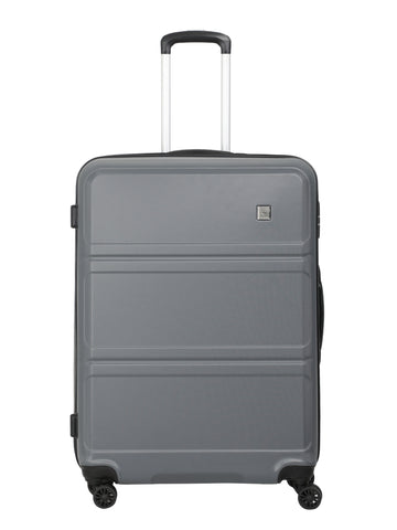 Echolac Dark Grey Aries Large Hard Case Checked Luggage