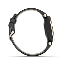 Garmin Lily CreamGold, Black, Leather