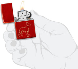 Zippo Metallic Red Dog