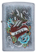 Vintage Tattoo Zippo Windproof Lighter Front View