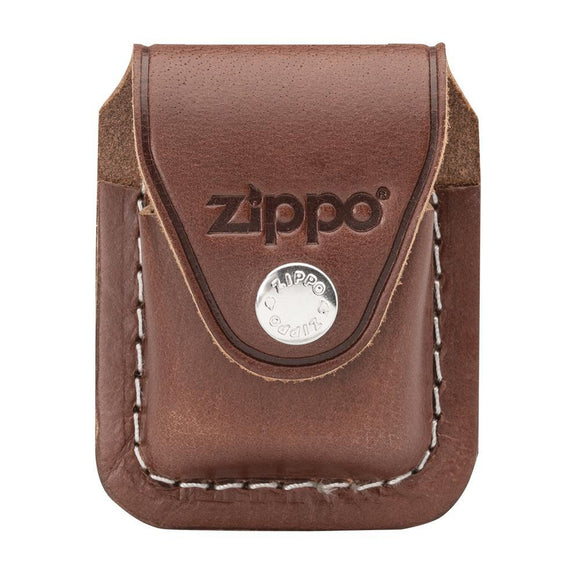 Zippo Brown Lighter Pouch with Clip, Brown