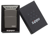 Zippo Black Ice Pocket Lighter with Zippo Logo