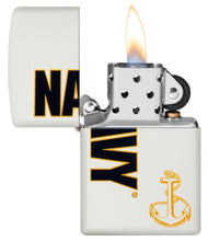 Zippo US Navy White Matte Pocket Lighter