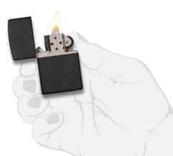 Zippo Black Crackle Pocket Lighter