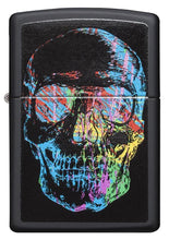 Zippo Colorful Skull Black Matte Pocket Lighter - Bhawar Store