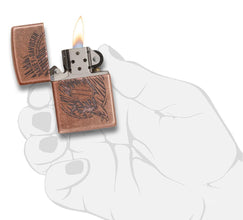 Zippo Harley-Davidson Antique Copper Logo Pocket Lighter