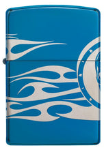 Zippo Tattoo Design High Polish Blue Pocket Lighter