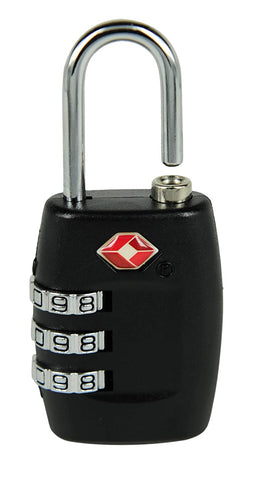 ECHOLAC TSA pad-lock-closure metal pad lock - Black.