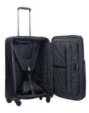 Echolac Madison Medium Black Soft Sided Cabin Suitcase Trolley 55cm (CT350)