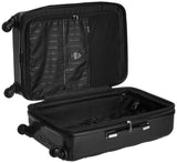Echolac Square Medium Black Hard Sided Cabin Suitcase Trolley 55cm (PC005)