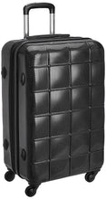 Echolac Square Medium Black Hard Sided Check-In Suitcase Trolley 66cm (PC005)