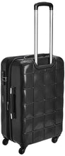 Echolac Square Medium Black Hard Sided Check-In Suitcase Trolley 66cm (PC005)