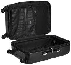 Echolac Square Medium Black Hard Sided Check-In Suitcase Trolley 66cm (PC005)