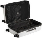 Echolac Square Medium White Soft Sided Check-In Suitcase Trolley 66cm (PC005)