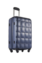 Echolac Square Medium Navy Blue Hard Sided Cabin Suitcase Trolley 55cm (PC005)