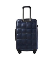 Echolac Square Medium Navy Blue Hard Sided Cabin Suitcase Trolley 55cm (PC005)