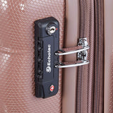 Echolac Square Medium Plum Hard Sided Cabin Suitcase Trolley 55cm (PC005)