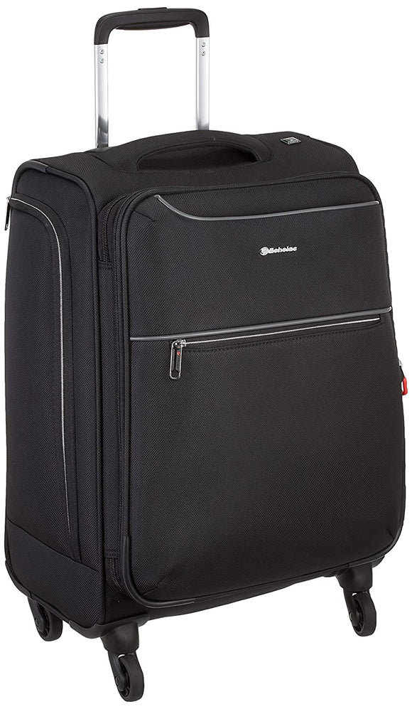 Echolac Ride Medium Black Soft Sided Cabin Suitcase Trolley 58cm (CT567)