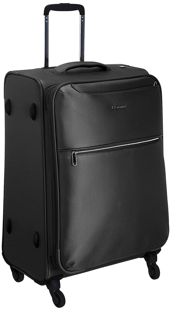 Echolac Ride Medium Black Soft Sided Check-In Suitcase Trolley 67cm (CT567)