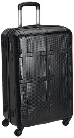 Echolac David Medium Black Hard Sided Cabin Suitcase Trolley 56cm (PC066)