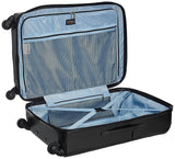 Echolac David Medium Black Hard Sided Cabin Suitcase Trolley 56cm (PC066)